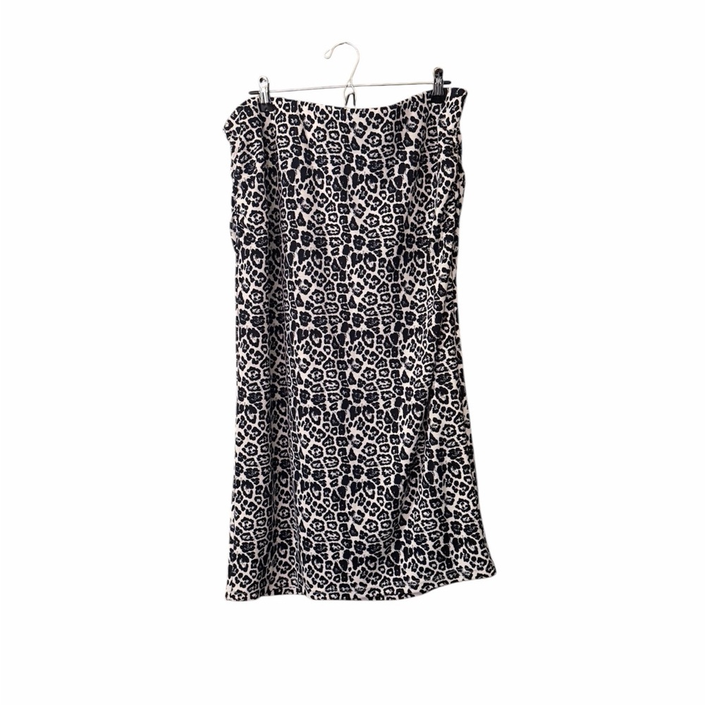 Wild Fable Black and White Animal Print Pencil Skirt